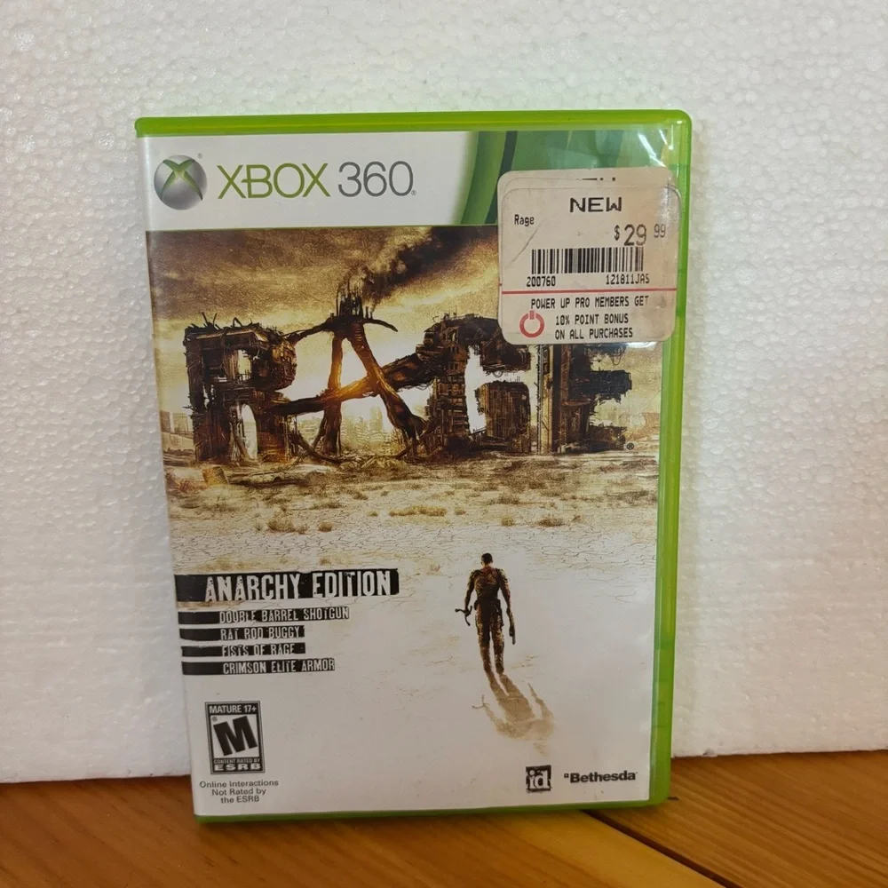 RAGE Anarchy Edition Xbox 360 Complete 3 Disc Set